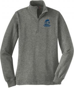 Sport-Tek Ladies 1/4-Zip Sweatshirt, Vintage Heather